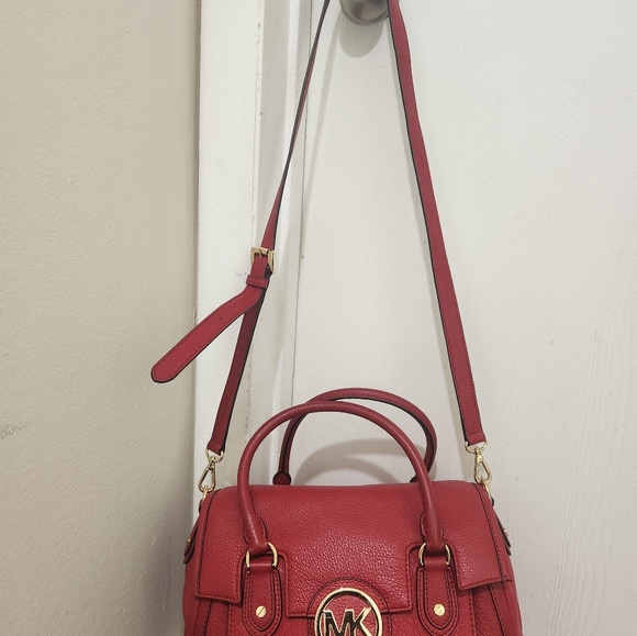 Ravishing Red Authentic Michael Kors purse - Picture 12 of 12
